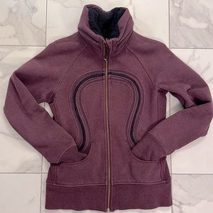 Lululemon RARE Hard to Find Athletic Define High Collar Jacket Purple sz 6 Warm